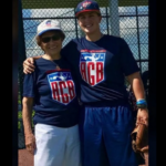 Sue Zipay and USA National Team baseball player Anna Kimbrell.